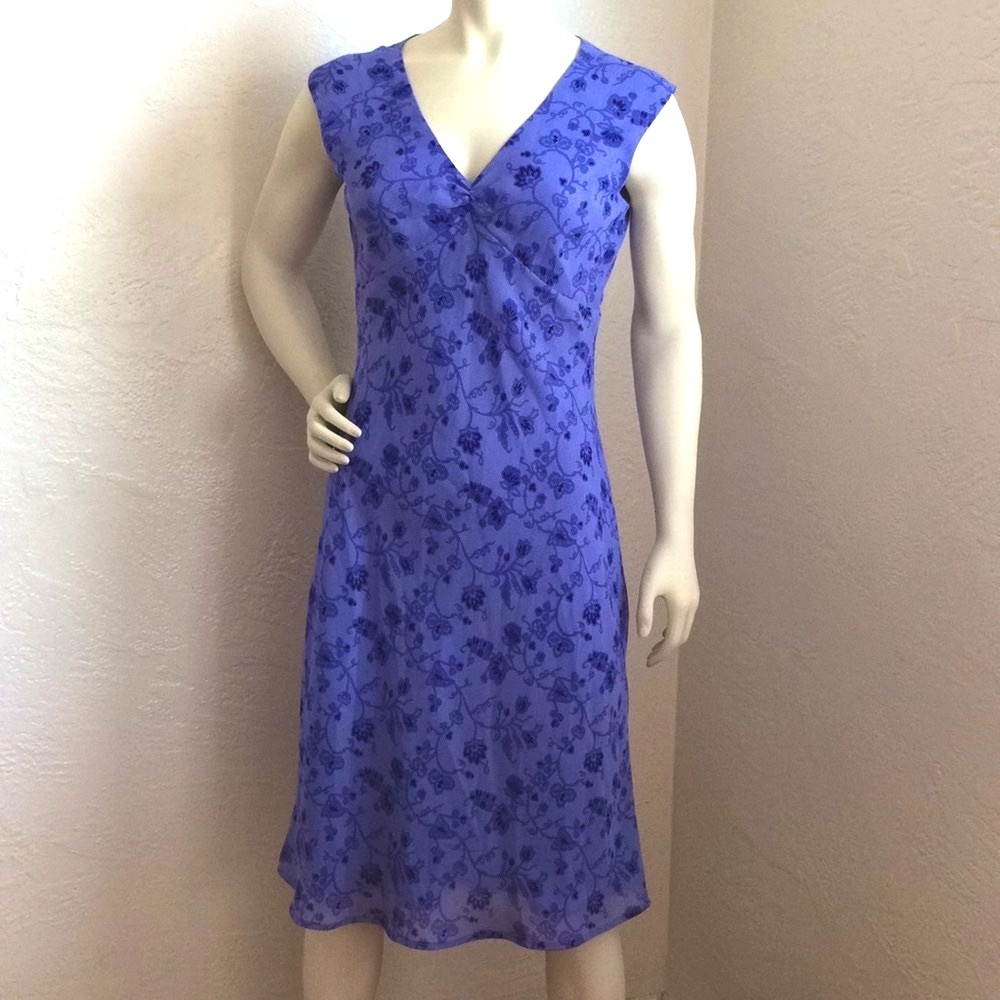 NY & Co. floral v neck sleeveless midi